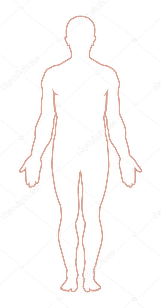 Man body outline