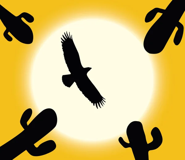 Aigle volant — Image vectorielle