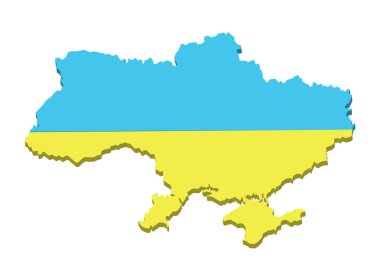 Ukraine map clipart