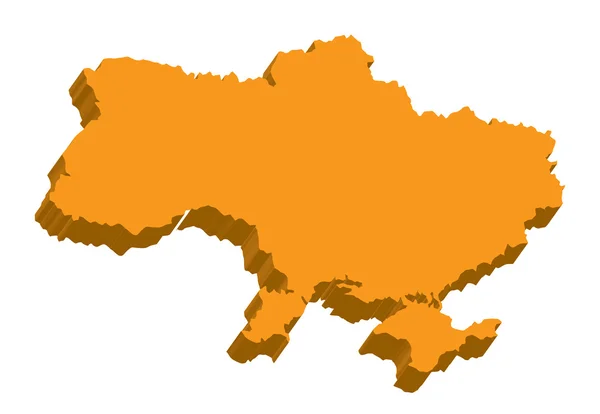 Ucrania Mapa — Vector de stock