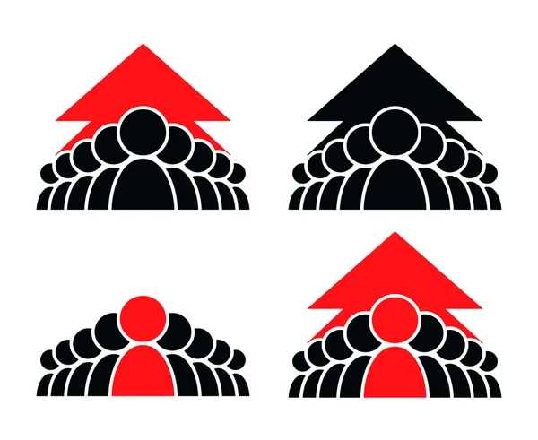 Логотип команды — стоковый вектор