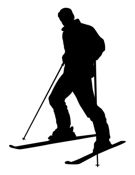 滑雪运动员矢量 — 图库矢量图片