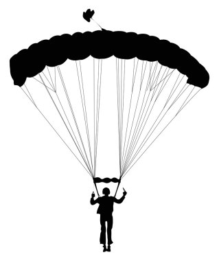 Skydiving clipart