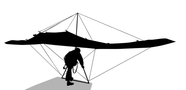 Deltaplane — Image vectorielle