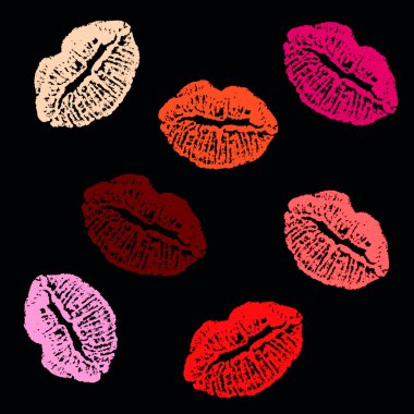 Lips prints clipart