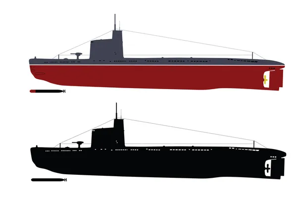 Vector onderzeeër — Stockvector