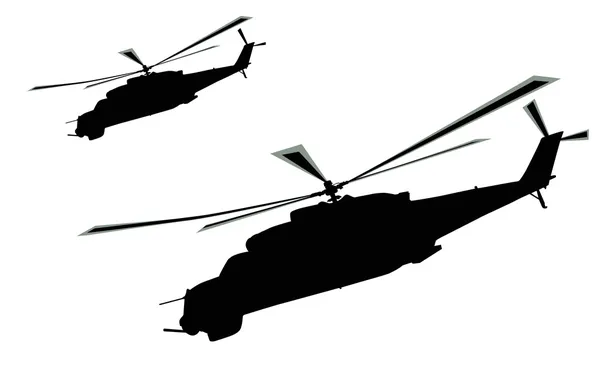 Helicóptero — Vector de stock