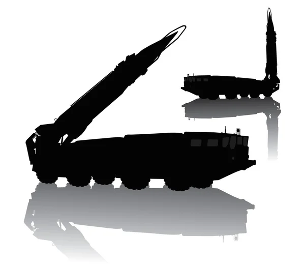 Lanzador de misiles — Vector de stock