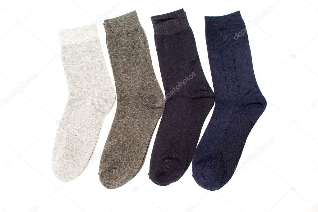 Men's socks isolated on white background