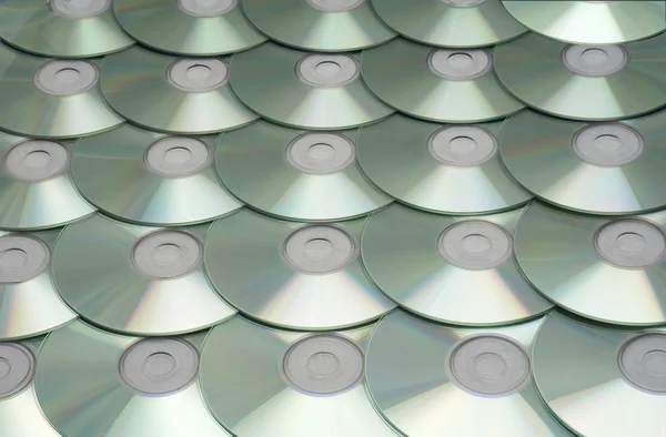 Arrangierte CDs — Stockfoto
