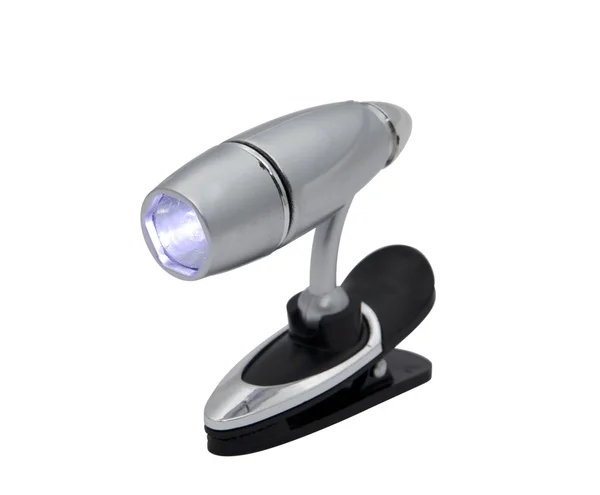 Winzige Taschenlampe mit Clip — Stockfoto