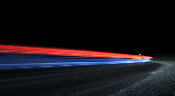 Szlaki samochodu światło w tunelu Zdjęcia Stockowe bez tantiem