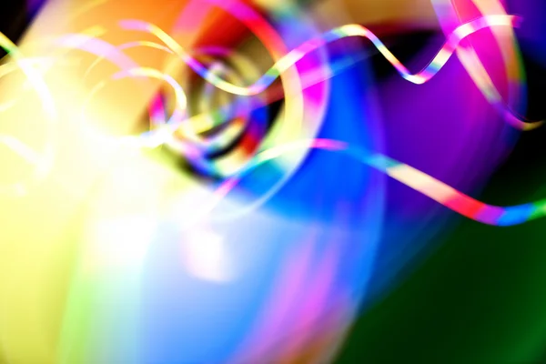 Funky verschwommene Lichtspuren abstrakt — Stockfoto