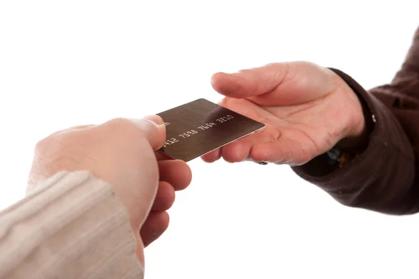 クレジットカードでの支払い — ストック写真