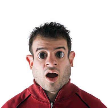 Crazy Eyed Man clipart