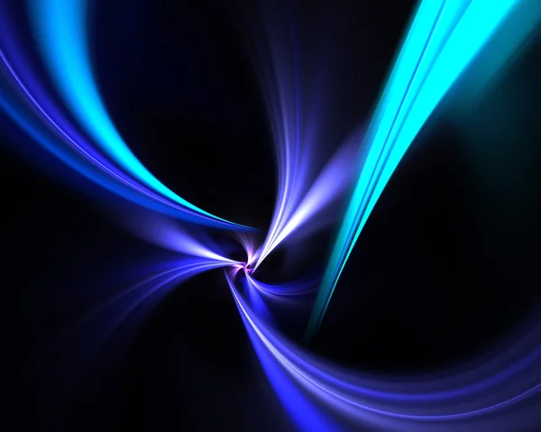 Μπλε funky fractal στροβιλίζεται — Φωτογραφία Αρχείου