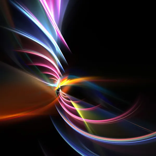 Swirly fractal swoosh lay-out — Stockfoto