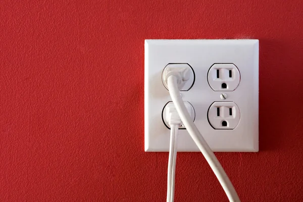 White Electrical Outlets — Stock Photo, Image