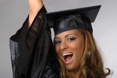 Happy Graduate Cheering clipart