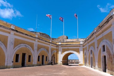 El Morro Fort Interior clipart