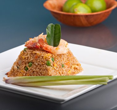 Shrimp Fried Rice Pyramid clipart