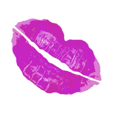 Pink Lipstick Smudge clipart