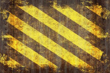 Grunge Hazard Stripes clipart