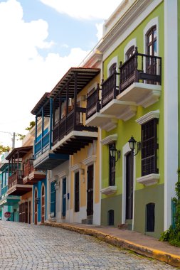 Colorful Old San Juan PR clipart