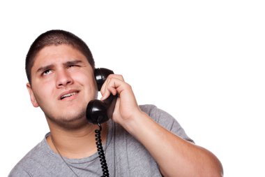 Frustrating Phone Conversation clipart