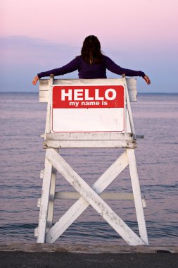 Relaxing at the Beach clipart