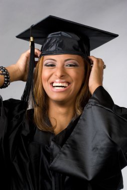 Happy Graduate Laughing clipart