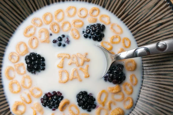 Día de los impuestos Recordatorio de cereales —  Fotos de Stock