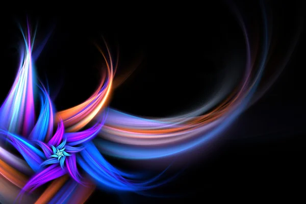 Abstract fractal bloem — Stockfoto