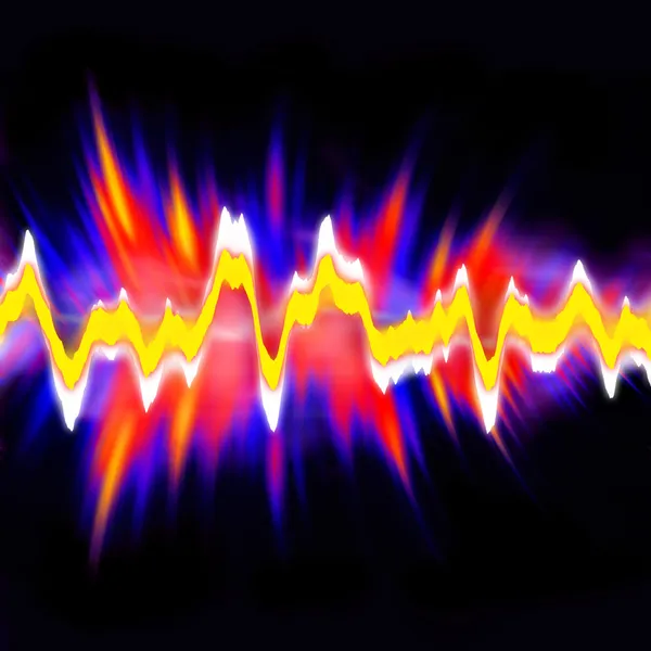 Forma de onda de áudio — Fotografia de Stock
