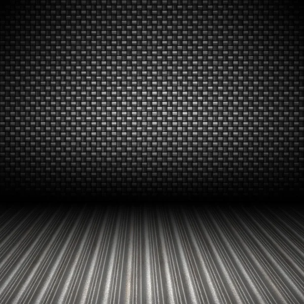 炭素繊維の金属の背景 — ストック写真
