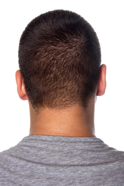 Parte posterior de una joven cabeza de hombre — Foto de Stock