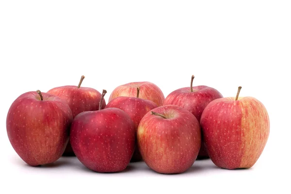 Grupa czerwone jabłka — Zdjęcie stockowe