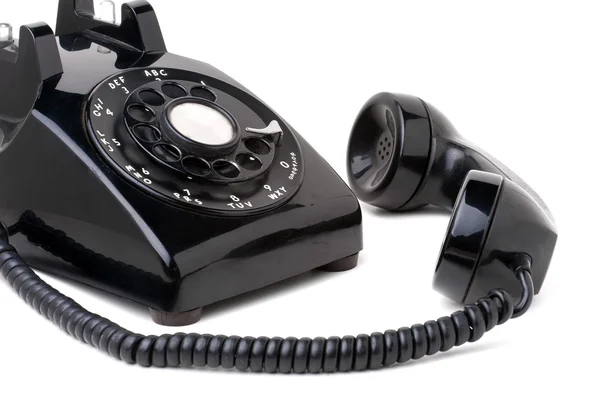 Altes Oldtimer-Telefon vom Haken — Stockfoto