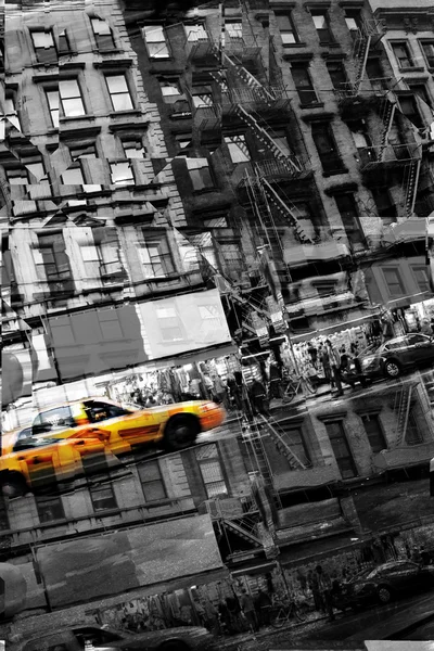 Abstraktní taxi nyc — Stock fotografie