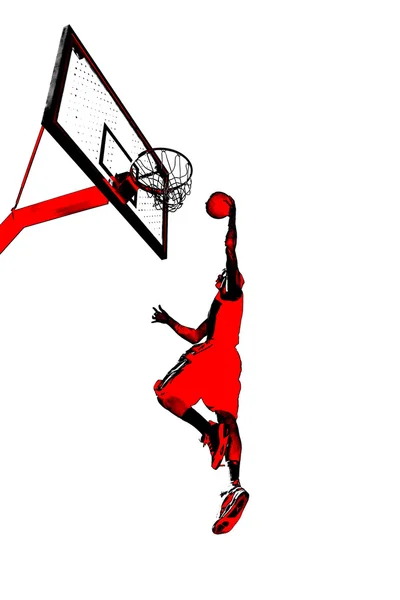 Basketball Slam Dunk — Stock Photo, Image