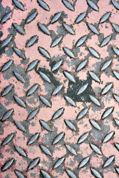 Rusted Diamond Plate Metal — Stock Photo, Image