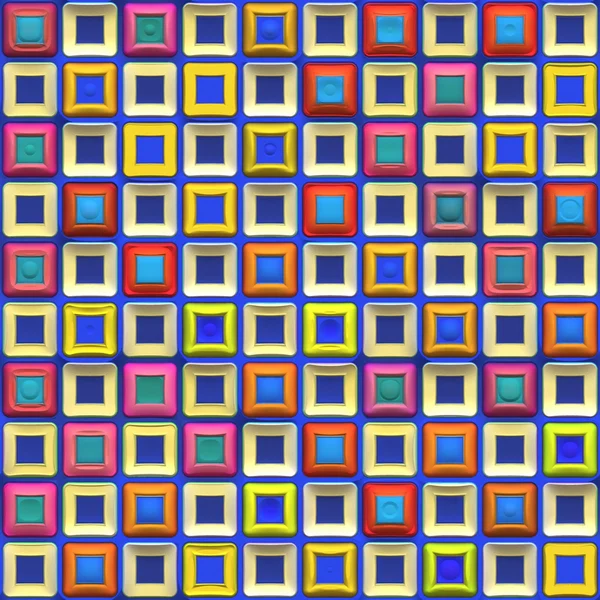 カラフルな正方形のパターン — ストック写真