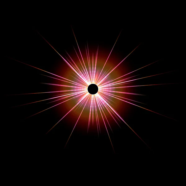 Solar Flare Star Burst — Stockfoto