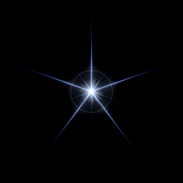 Lens Flare Star Burst — Stock Photo, Image
