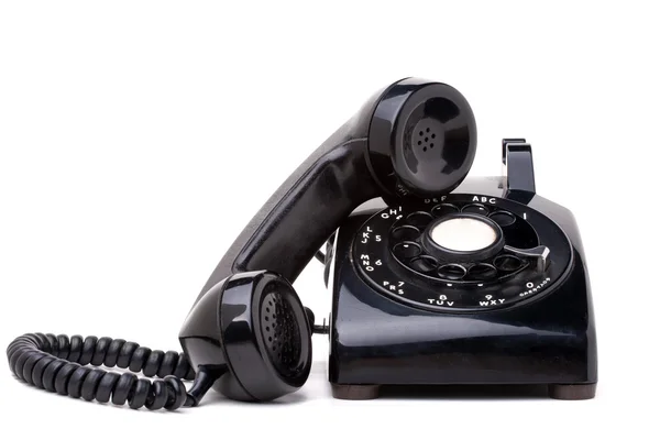 Eski vintage telefon ahizesi ve cep telefonu — Stok fotoğraf