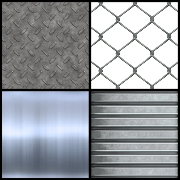 Metall texturer collection — Stockfoto