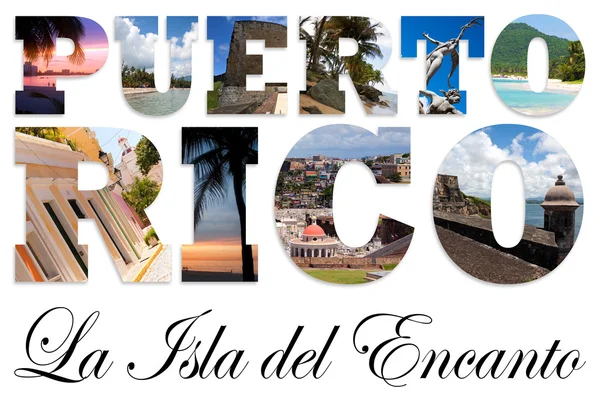 Puerto Rico Collage — Stockfoto