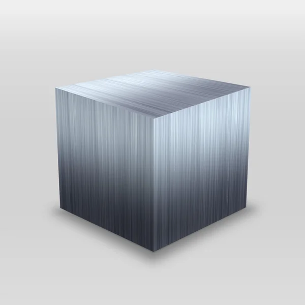 Caixa de metal 3D — Fotografia de Stock
