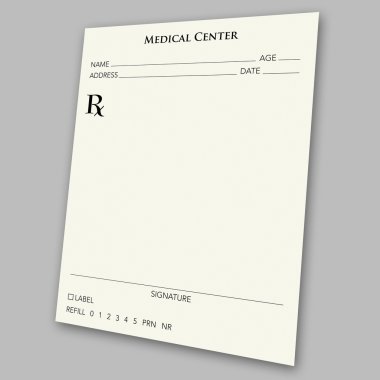 Prescription pad clipart