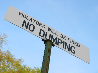 No dumping clipart